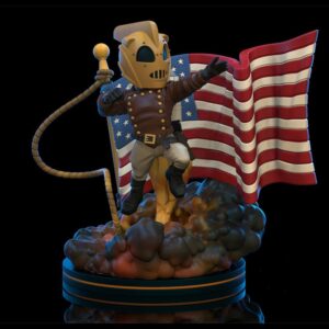 FIGURA QUANTUM MECHANIX DISNEY THE ROCKEETER ROCKETEER