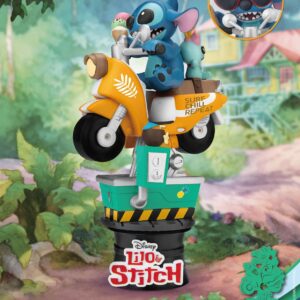 Disney Diorama PVC D-Stage Stitch Coin Ride 16 cm