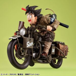 (RESERVA)Dragonball Z 05 Desktop Real McCoy Diorama PVC Son Goku & Bike 18 cm