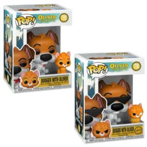 (RESERVA)Funko POP! OLIVER & COMPAÑIA Dodger with Oliver (Bundle)
