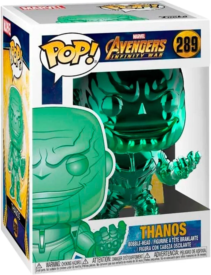 Funko POP! Marvel Avengers Infinity War 289 Thanos (cromo verde)